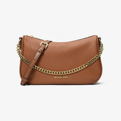 Carmela Medium Pebbled Leather Convertible Crossbody Bag