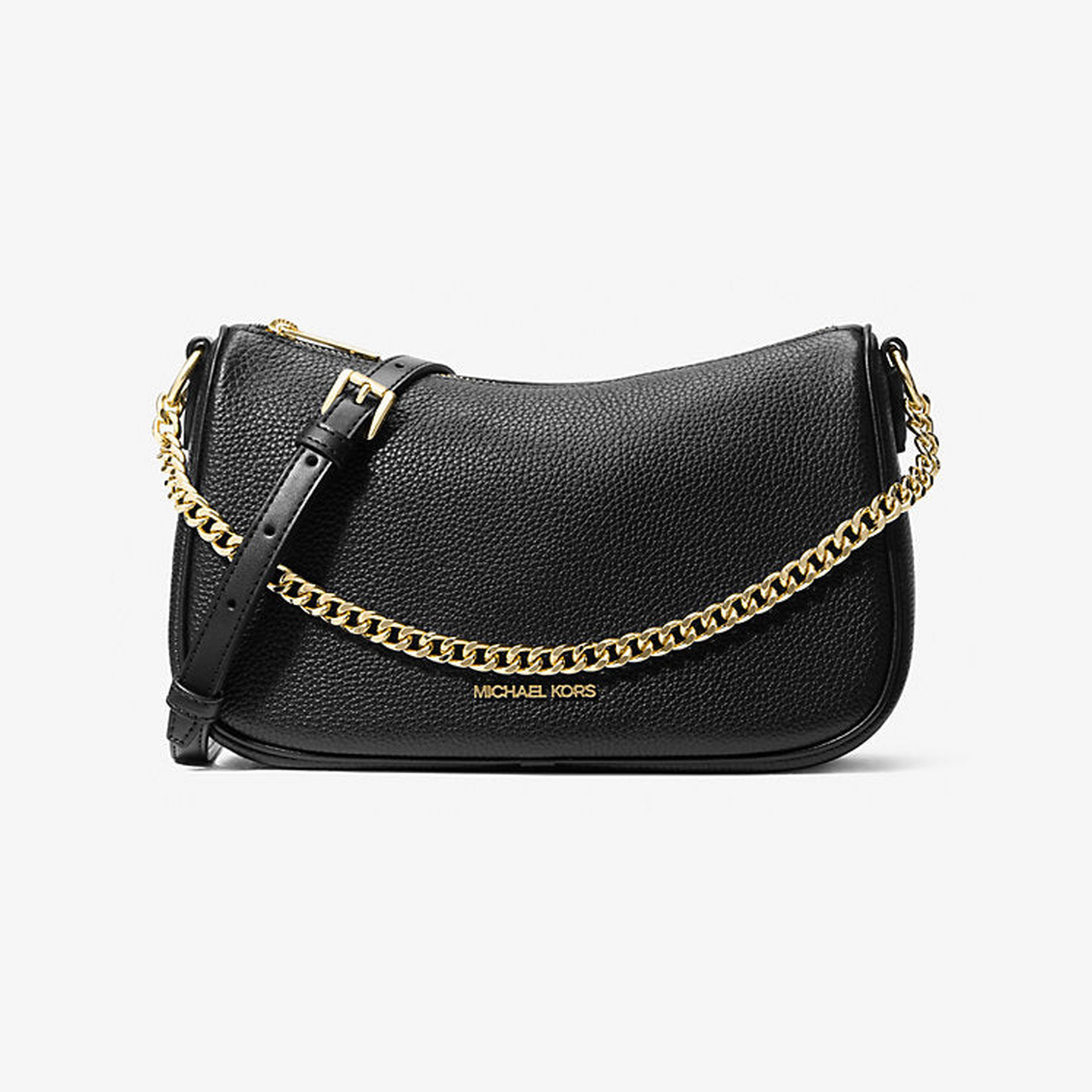 Carmela Medium Pebbled Leather Convertible Crossbody Bag