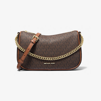 Carmela Medium Signature Logo Convertible Crossbody Bag