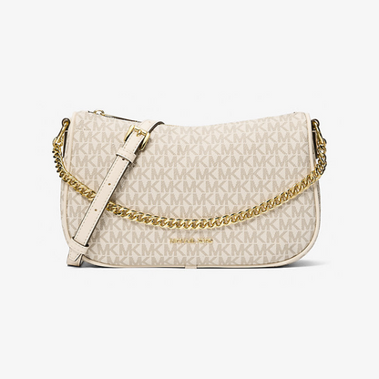 Carmela Medium Signature Logo Convertible Crossbody Bag