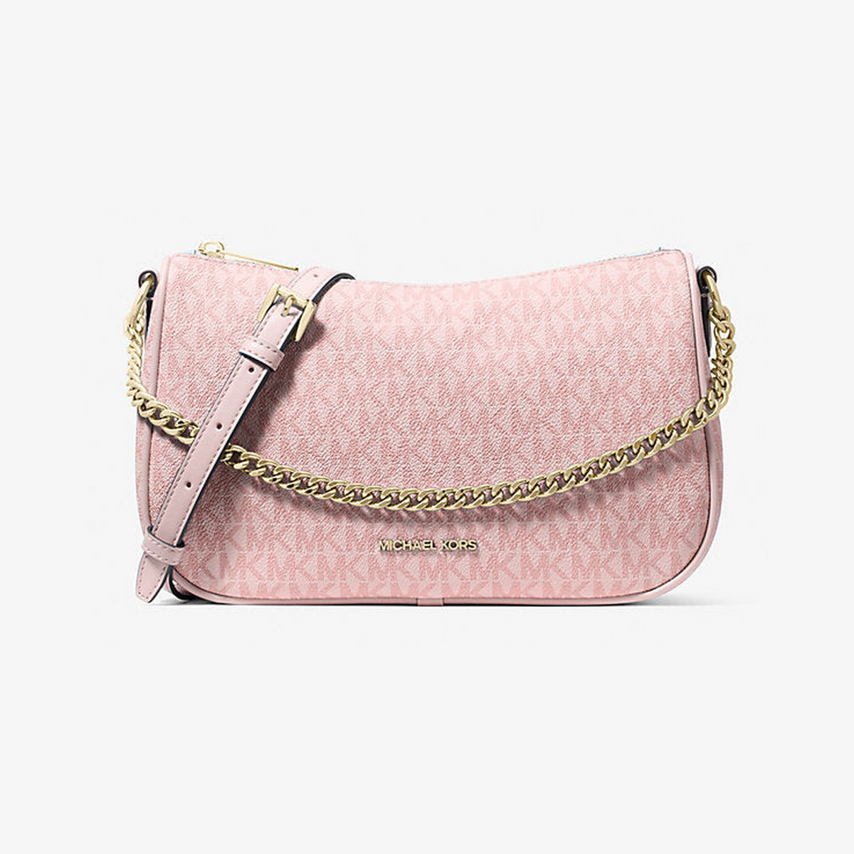 Carmela Medium Signature Logo Convertible Crossbody Bag