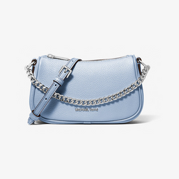 Carmela Small Pebbled Leather Crossbody Bag