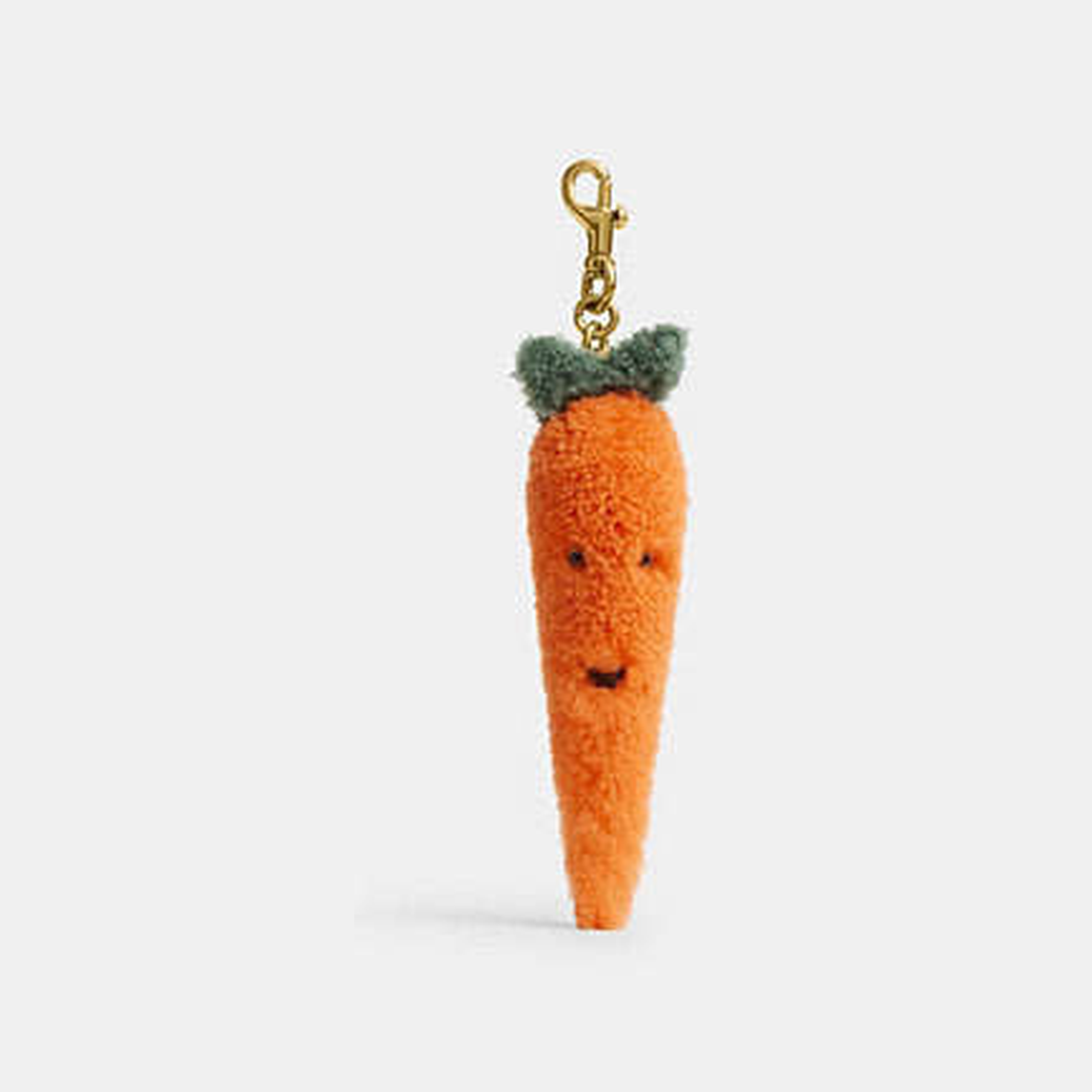 Carroty Bag Charm In Shearling