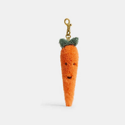 Carroty Bag Charm In Shearling