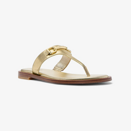 Carson Crackled Metallic Leather Sandal
