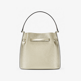 Carson Medium Metallic Convertible Bucket Crossbody Bag