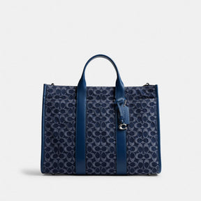 Wesley Tote In Signature Denim