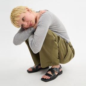 Archival Buckle Flat Sandal
