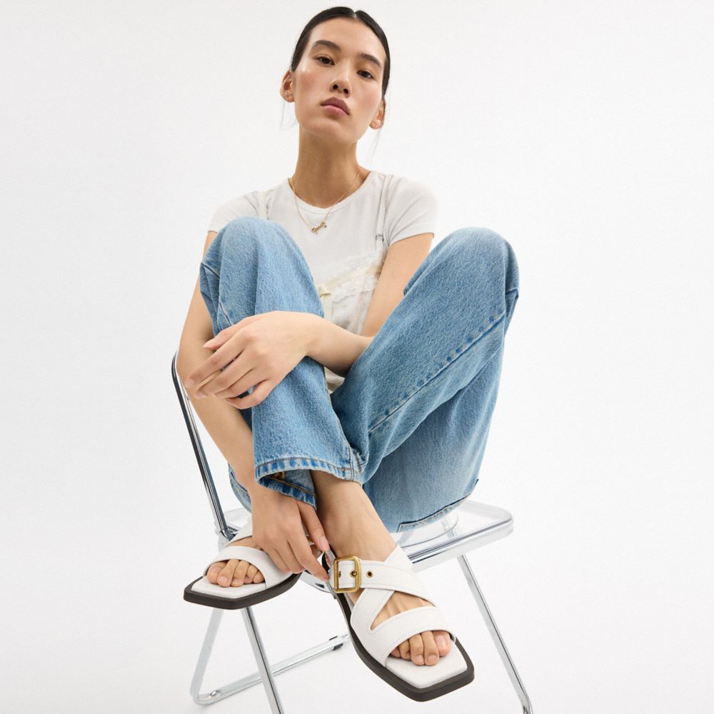 Archival Buckle Flat Sandal