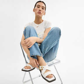 Archival Buckle Flat Sandal