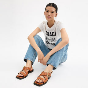 Archival Buckle Flat Sandal