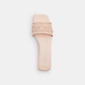 Flat Sandal With Tea Rose