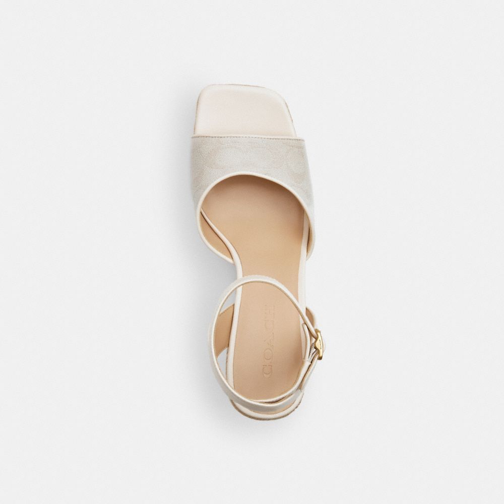 Espadrille Wedge In Signature Jacquard