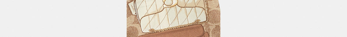 Stacked Tabby Bags Print Silk Skinny Scarf