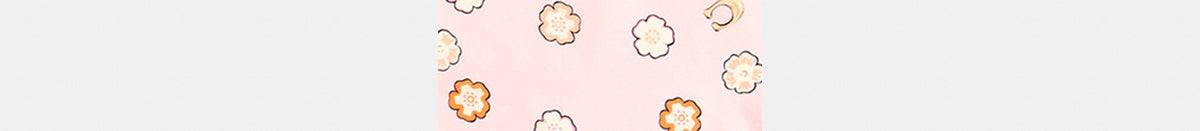 Waterfall Tea Rose Print Silk Diamond Scarf