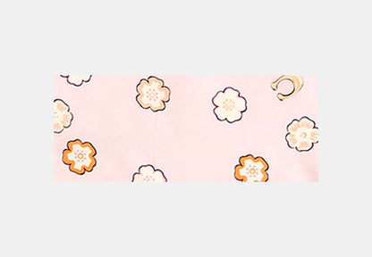 Waterfall Tea Rose Print Silk Diamond Scarf