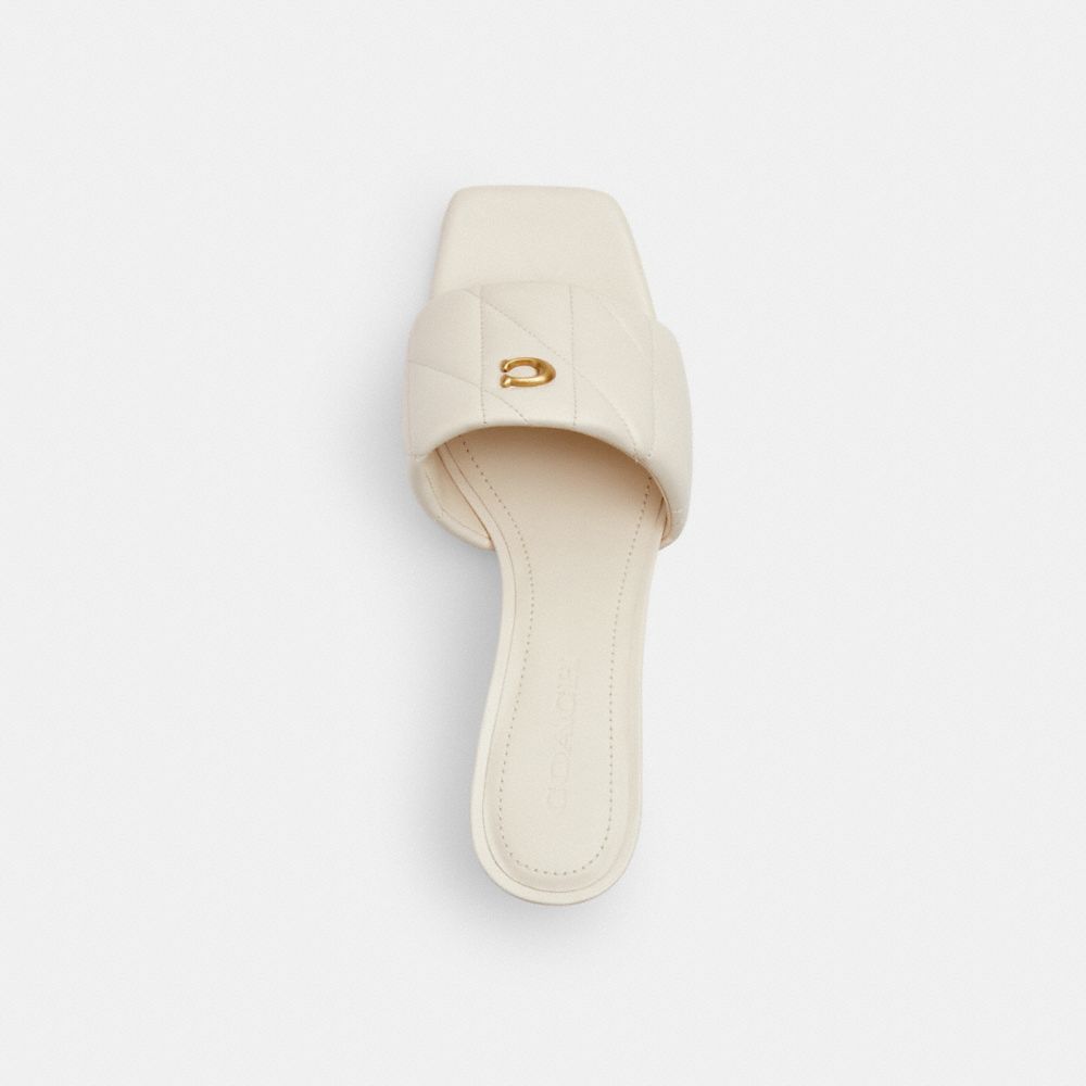 Holly Block Heel Sandal With Quilting