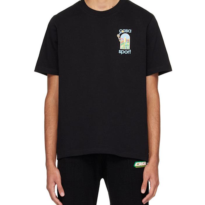 CASABLANCA Casablanca Black 'Le Jeu Coloré' T-Shirt - Size: XS T-Shirts | Shop From The Mirage