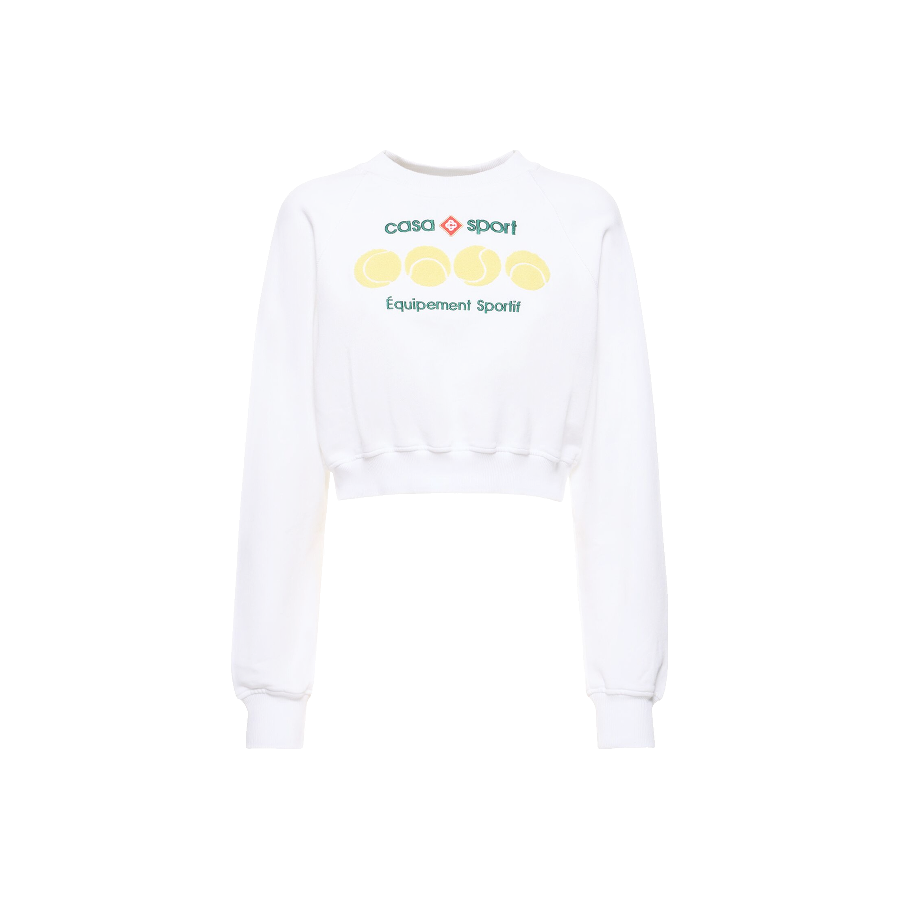 Casablanca Casa Sport cropped jersey sweatshirt
