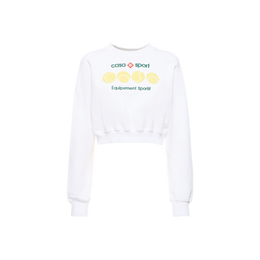 Casablanca Casa Sport cropped jersey sweatshirt