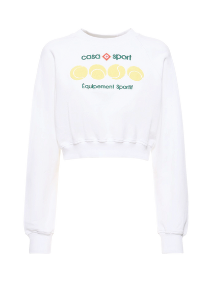 Casablanca Casa Sport cropped jersey sweatshirt