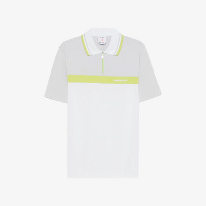 Casablanca colour block zip polo shirt