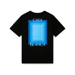 Casablanca Gradient Logo Degrade Screen T Shirt Black
