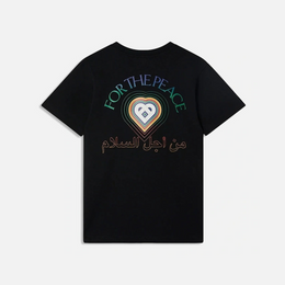 Casablanca Men's black casablanca for the peace printed t-shirt