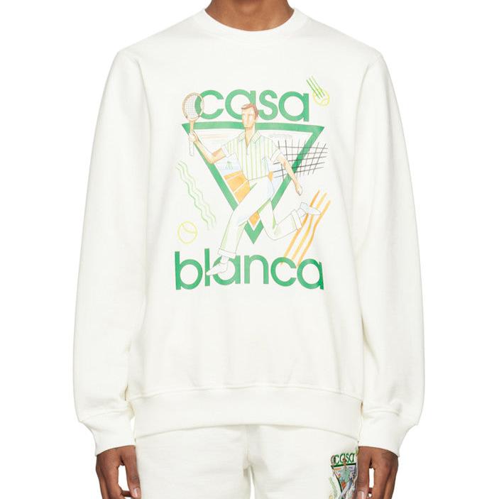 CASABLANCA Casablanca Off-White 'Le Jeu' Sweatshirt - Size: XS Sweatshirts | Shop From The Mirage