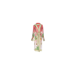 Casablanca Silk Printed Long Sleeve Robe
