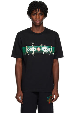 CASABLANCA Exclusive Black Playful Stripes T-Shirt