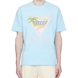 Casablanca Exclusive Blue 'Tennis Club' Icon T-Shirt