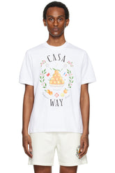 Casablanca SSENSE Exclusive White 'Casa Way' T-Shirt.