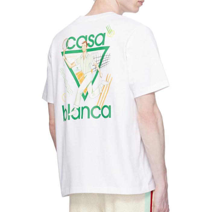 CASABLANCA Casablanca SSENSE Exclusive White 'Le Jeu' T-Shirt - Size: XS T-Shirts | Shop From The Mirage