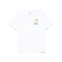 Casablanca Surreal Pool Printed T-Shirt in White