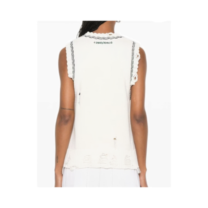 Casablanca White Cotton Topwear SS25