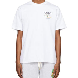 CASABLANCA White 'Equipement Sportif' T-Shirt
