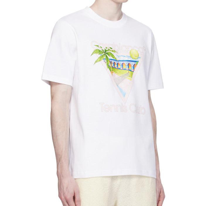 CASABLANCA Casablanca White 'Tennis Club' Icon T-Shirt - Size: L T-Shirts | Shop From The Mirage