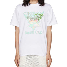 CASABLANCA White 'Tennis Club Icon' T-Shirt