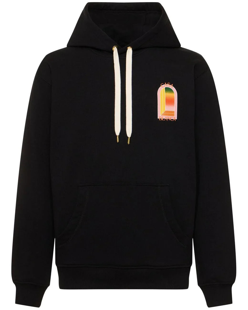 Casablanca Gradient Arch Organic Cotton Hoodie Black