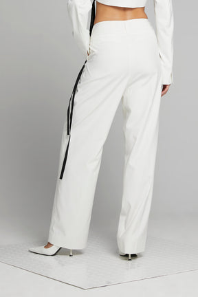 CASHMERE PANTS W/ POCKET LINES