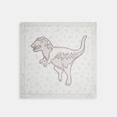 Textured Signature Print Silk Square Scarf