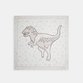 Textured Signature Print Silk Square Scarf