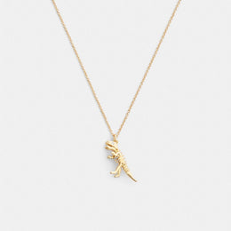Skeletal Rexy Pendant Necklace