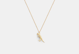 Skeletal Rexy Pendant Necklace
