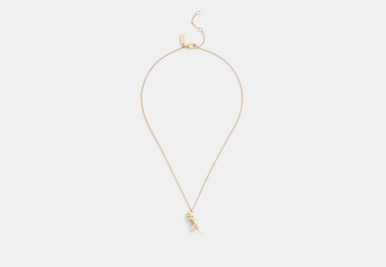 Skeletal Rexy Pendant Necklace