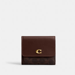 Mila Small Flap Wallet In Signature Canvas