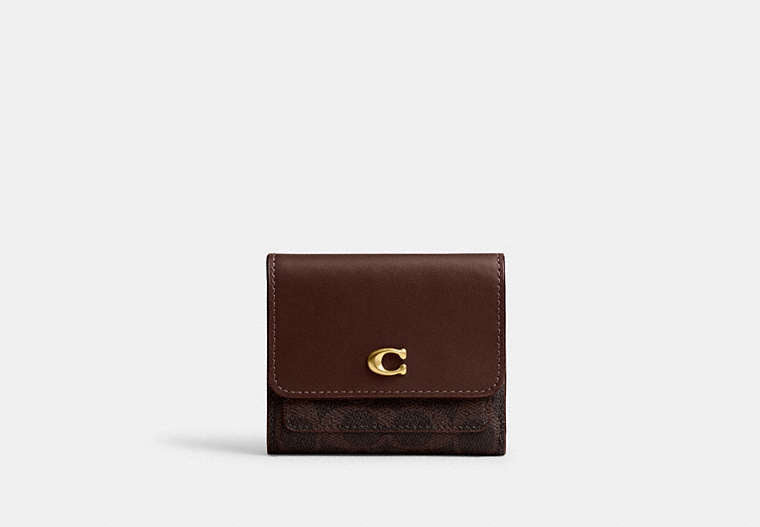 Mila Small Flap Wallet In Signature Canvas