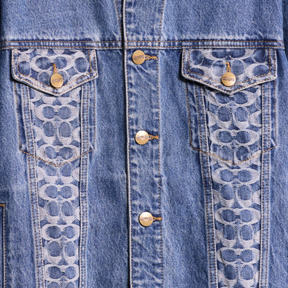 Restored Oversized Signature Denim Jacket
