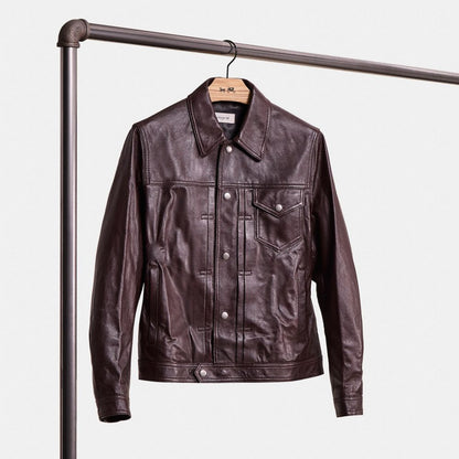 Restored Leather Trucker
